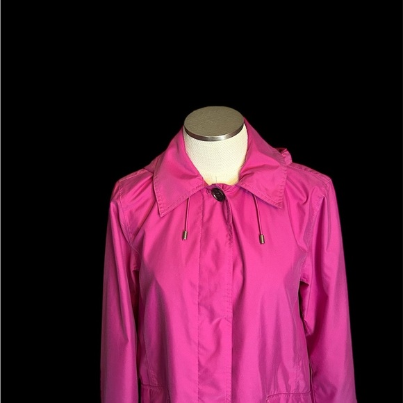 Lands' End Raspberry Pink Trench Coat - Picture 2 of 8